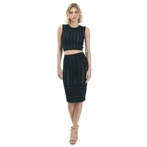 2pc pencil skirt with cropped top